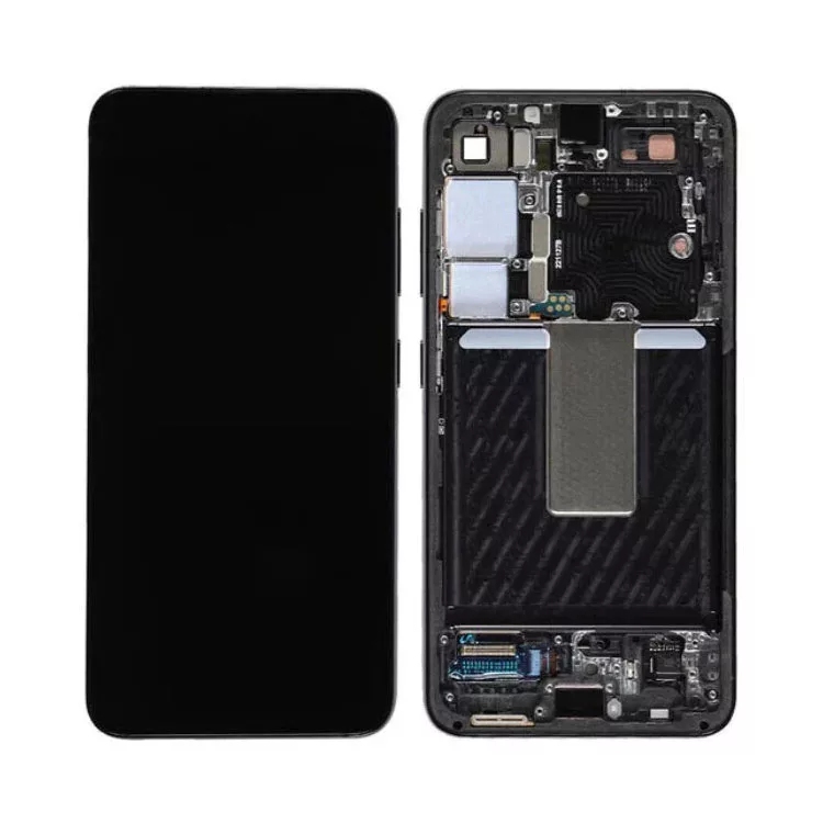 LCD SAMSUNG S24 PLUS / S926 BLACK WITH FRAME ORIGINAL (SERVICE PACK)