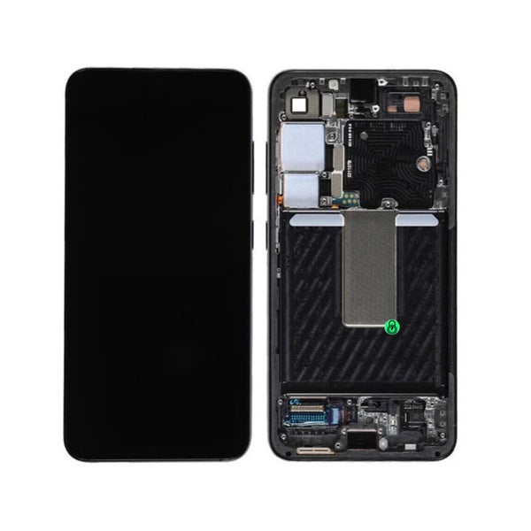 LCD SAMSUNG S24 FE / S721 BLACK WITH FRAME ORIGINAL (SERVICE PACK)
