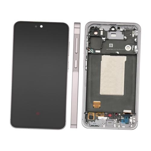LCD SAMSUNG A56 / A566 PINK WITH FRAME ORIGINAL (SERVICE PACK)