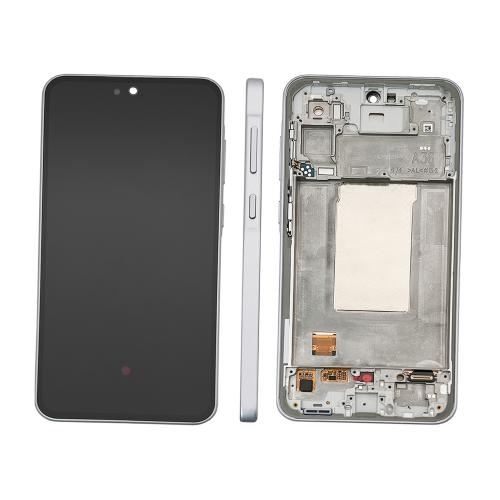 LCD SAMSUNG A36 / A366 LEVENDER WITH FRAME ORIGINAL (SERVICE PACK)