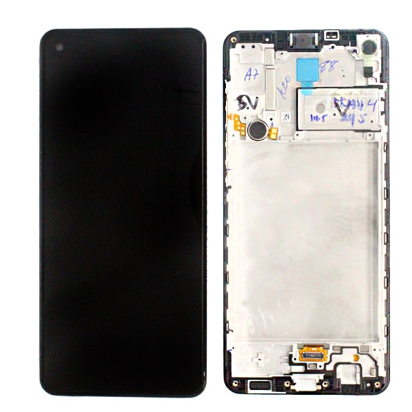 LCD SAMSUNG A26 / A266 BLACK WITH FRAME ORIGINAL (SERVICE PACK)