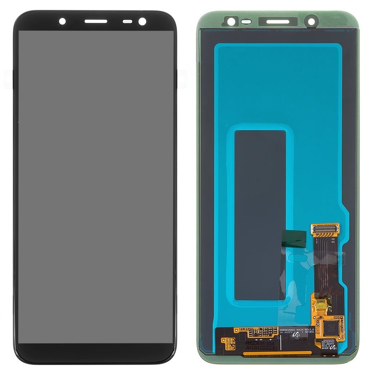LCD SAMSUNG J6 (2018) / J600 BLACK ORIGINAL (SERVICE PACK)
