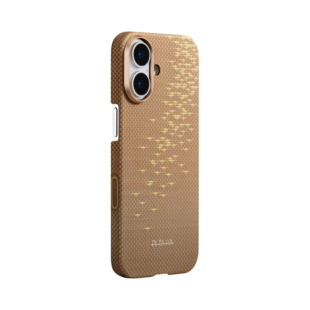 PITAKA Ultra-Slim Case for iPhone 17 Air Golden glint