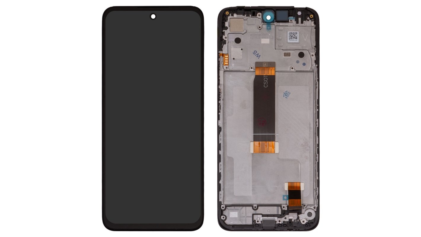 LCD XIAOMI REDMI 12 / POCO M6 PRO BLACK WITH FRAME AA