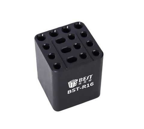 Настольный органайзер для жал паяльника Best BST-R16, пластиковый, шгв 5 x 5 x 6,5 см