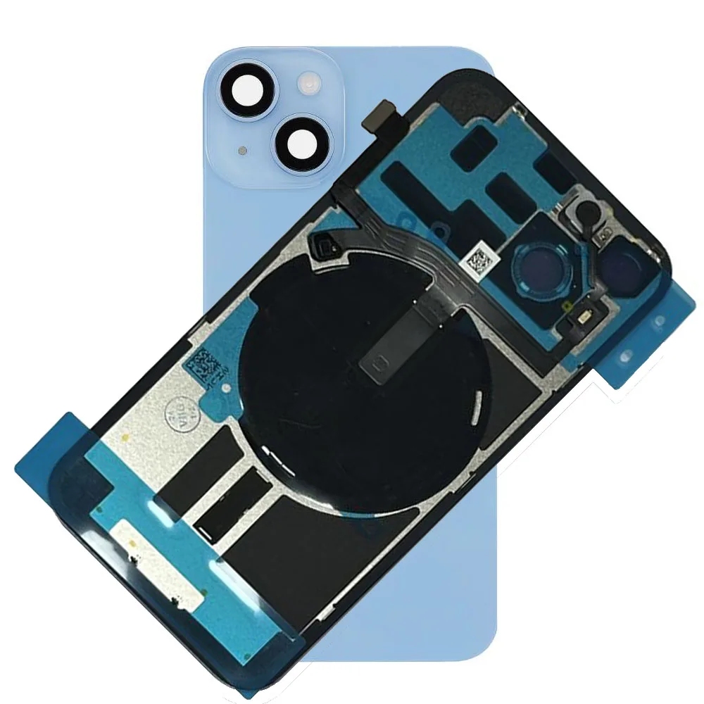 Battery Cover iPhone 14 (Blue) Camera Lens and Magsafe Ring