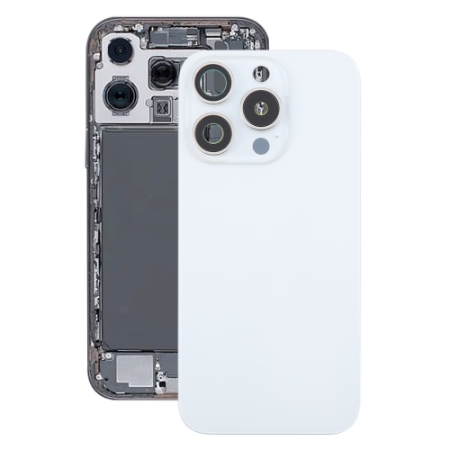 BATTERY COVER iPhone 16 Pro (White Titanium) Camera Lens and Magsafe Ring