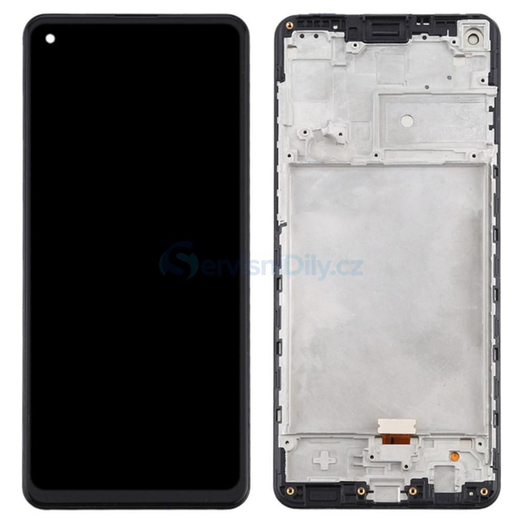 LCD SAMSUNG A21S / A217 BLACK WITH FRAME Original (GXQC)