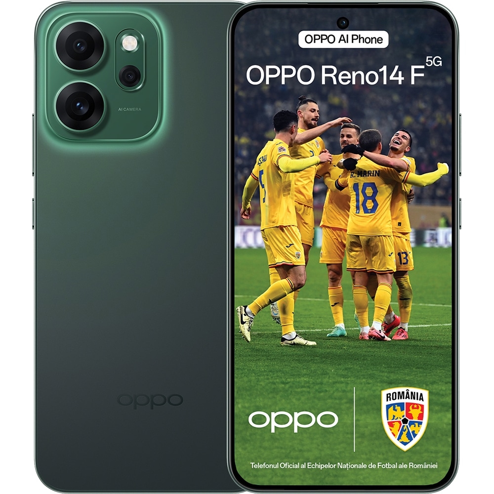 OPPO Reno 14 F 5G, 256GB, 8GB RAM, Dual SIM, Luminous Green
