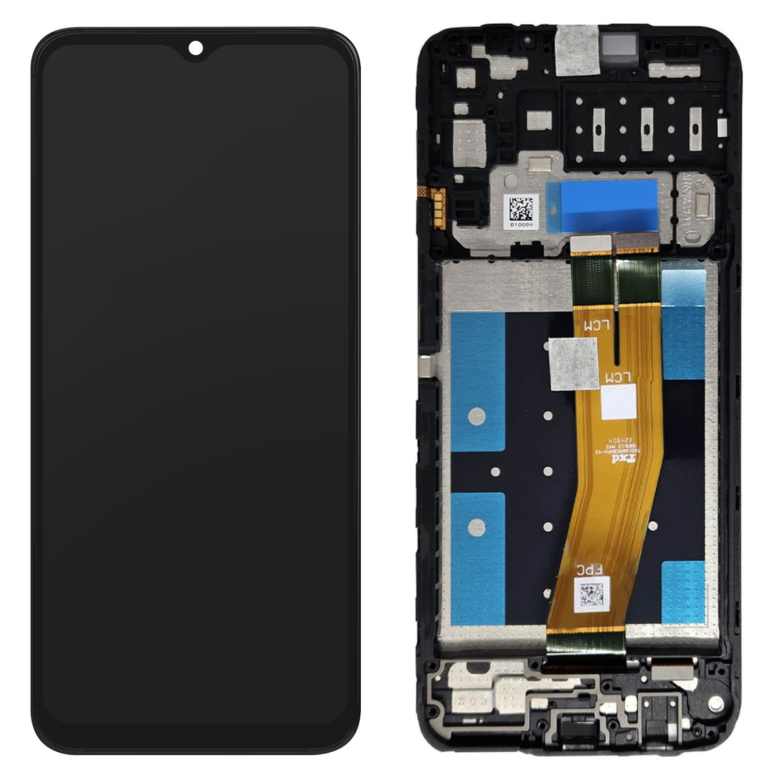 LCD SAMSUNG A14 4G / A145P / A145R BLACK WITH FRAME (Original Packing)