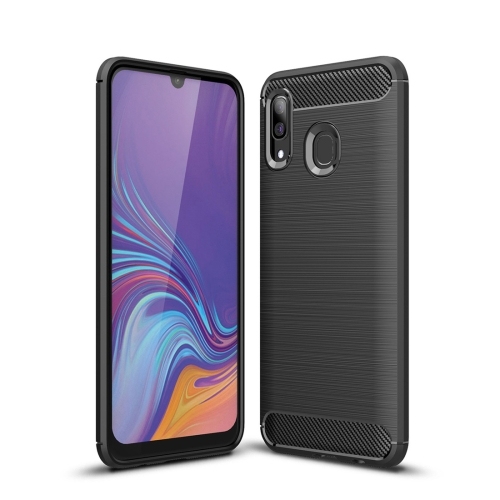 Samsung A20 / A30 Brushed Carbon TPU (Black)