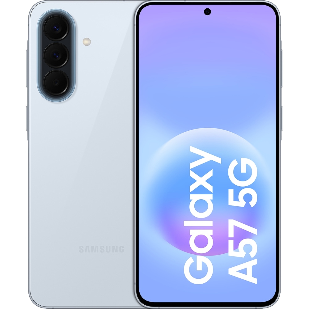 SAMSUNG Galaxy A57 5G, 128GB, 8GB RAM, Dual SIM, Awesome Icyblue