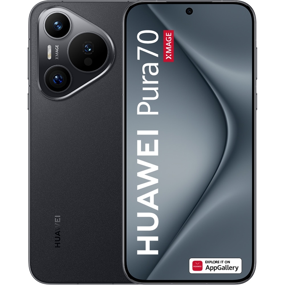 HUAWEI Pura 70, 256GB, 12GB RAM, Dual SIM, Black