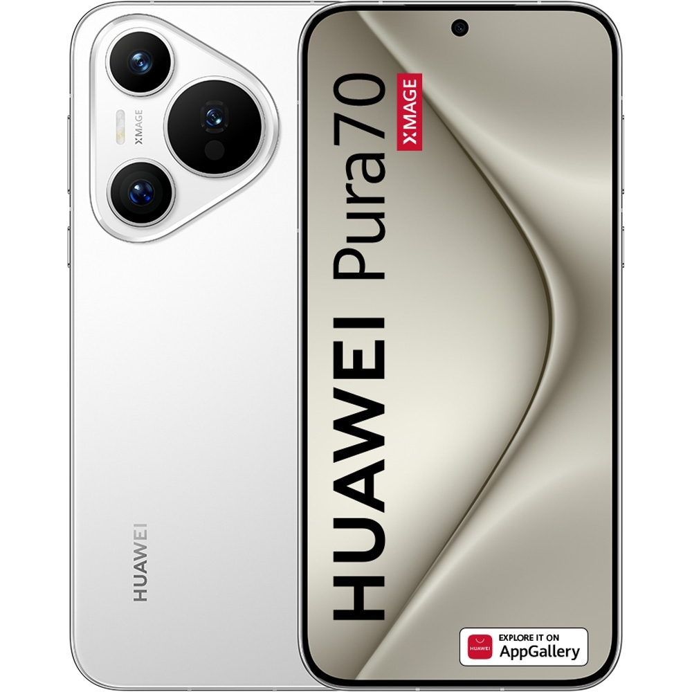 HUAWEI Pura 70, 256GB, 12GB RAM, Dual SIM, White