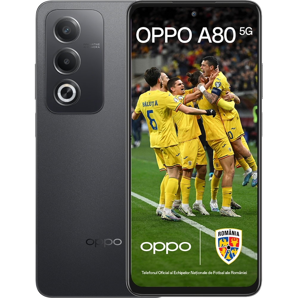 OPPO A80 5G, 256GB, 8GB RAM, Dual SIM, Starry Black