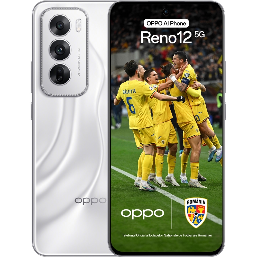 OPPO Reno12 5G, 256GB, 12GB RAM, Dual SIM, Astro Silver