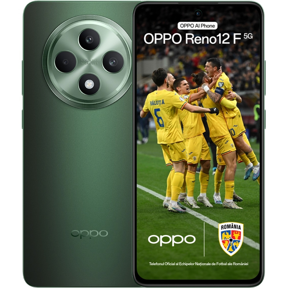 OPPO Reno 12 F 5G, 256GB, 8GB RAM, Dual SIM, Black Green