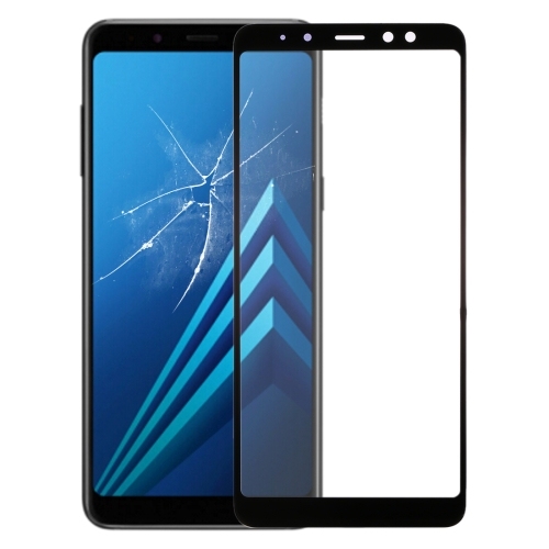 OUTER GLASS LCD SAMSUNG A8 PLUS / A730 BLACK WITH OCA
