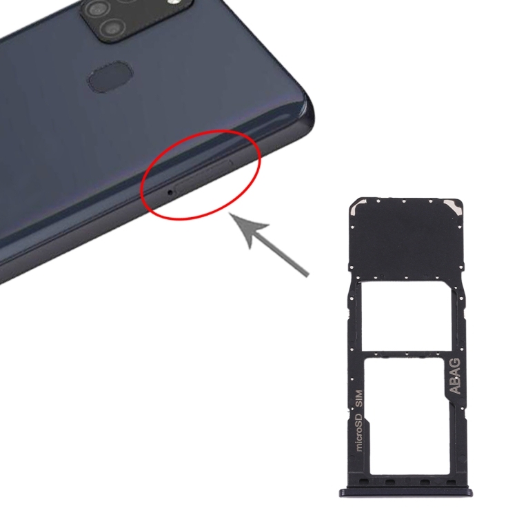 SIM TRAY SAMSUNG A21s (Black)
