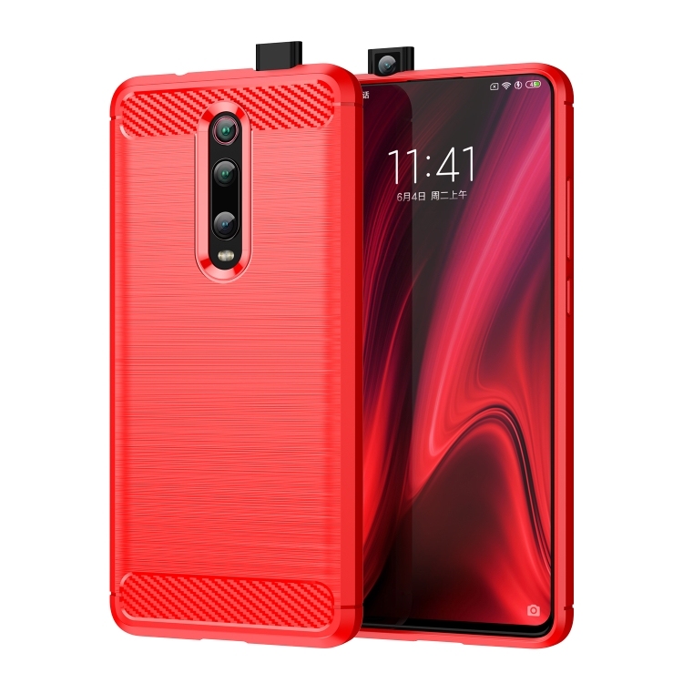 Husa p/u Xiaomi Redmi K20 / K20 Pro / Mi 9T / 9T Pro Brushed Texture Carbon Fiber