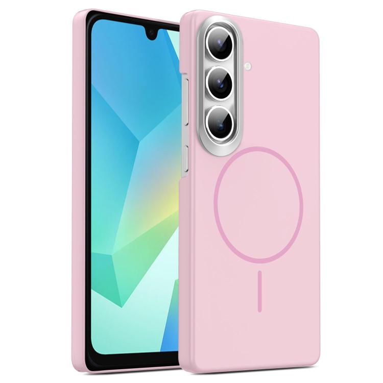 Samsung A16 5G Gold Armor PC Thin Circle MagSafe Shockproof Phone Husa(Pink)