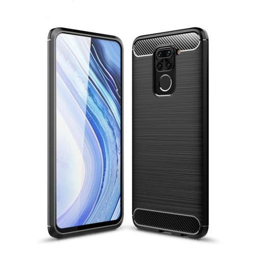 Husa Extra Xiaomi Redmi Note 9 Brushed Texture Carbon Fiber (Black)