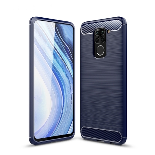 Husa Extra Xiaomi Redmi Note 9 Brushed Texture Carbon Fiber (Navy Blue)