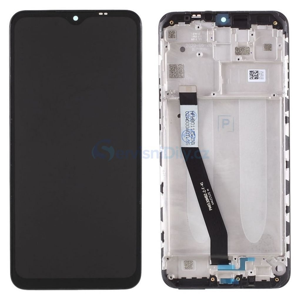 LCD XIAOMI REDMI 9 BLACK WITH FRAME Original (Service packing)