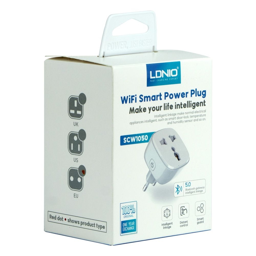 Смарт Розетка WiFI Smart Power Plug LDNIO SCW1050 (Белый)