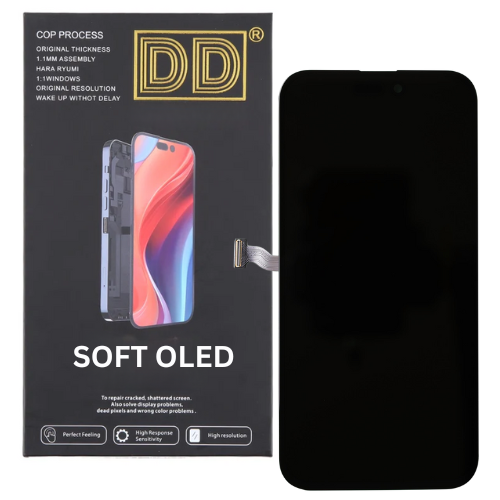 LCD IPHONE 15 PRO (SL DD-SOFT OLED) (120hz) (Pata Neagra la Camera)