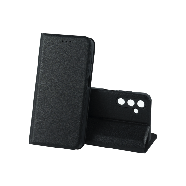 Чехол-книжка LEATHER Case XIAOMI Redmi 13C 4G (Черный)