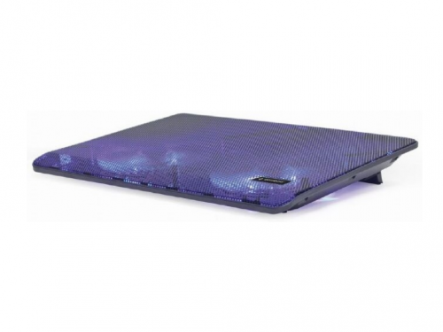 Notebook Cooling Pad Gembird NBS-2F15-05, up to 15.6'', 2x125mm LED fans, USB, Adjustable angle