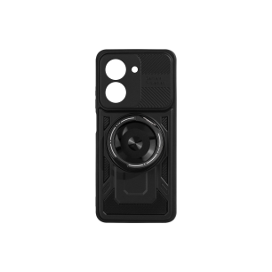 Накладка Hard Carbon Fiber OPPO Reno 14F (Черный)