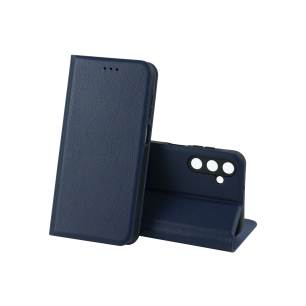 Чехол-книжка LEATHER Case XIAOMI Redmi Note 14 Pro 4G (Тёмно-синий)